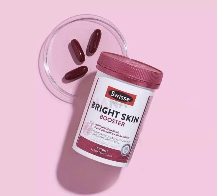 60 Caps Swisse Beauty Bright Skin Booster With Glutathione Healthy Firmness