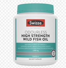 Load image into Gallery viewer, Swisse Fish Oil 1500mg Omega3 Supplement dha nutrition 400 Capsules