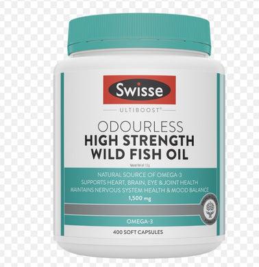 Swisse Fish Oil 1500mg Omega3 Supplement dha nutrition 400 Capsules