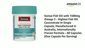 Swisse Fish Oil 1500mg Omega3 Supplement dha nutrition 400 Capsules