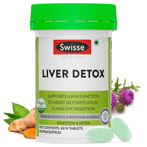 Swisse LIVER DETOX 120 Tablets Liver Protection Natural Ingredients