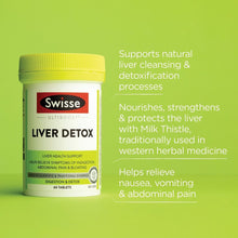 Load image into Gallery viewer, Swisse LIVER DETOX 120 Tablets Liver Protection Natural Ingredients