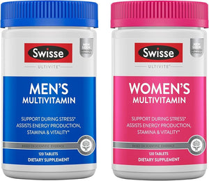 Swisse Mens, Womens Multivitamin 120 Tablets Multivitamin for men, school-aged women
