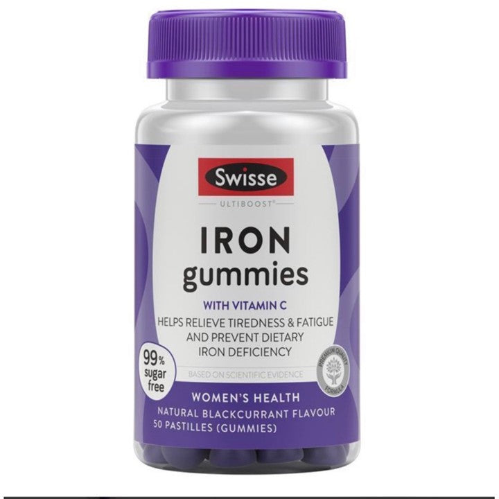 Swisse Ultiboost Iron Gummies, iron gummies, blood tonic, 50 tablets