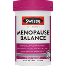 Load image into Gallery viewer, Swisse Ultiboost Menopause Balance 60 Tablets for menopausal discomfort