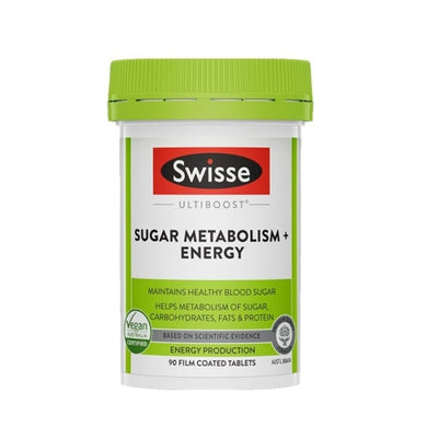 Swisse Ultiboost Sugar Metabolism+ Energy 90 Film Coated