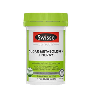 Swisse Ultiboost Sugar Metabolism+ Energy 90 Film Coated