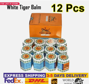 12X 30g Tiger Balm White Ointment Thai Herbal Aroma Relaxing Massage Balm Joint