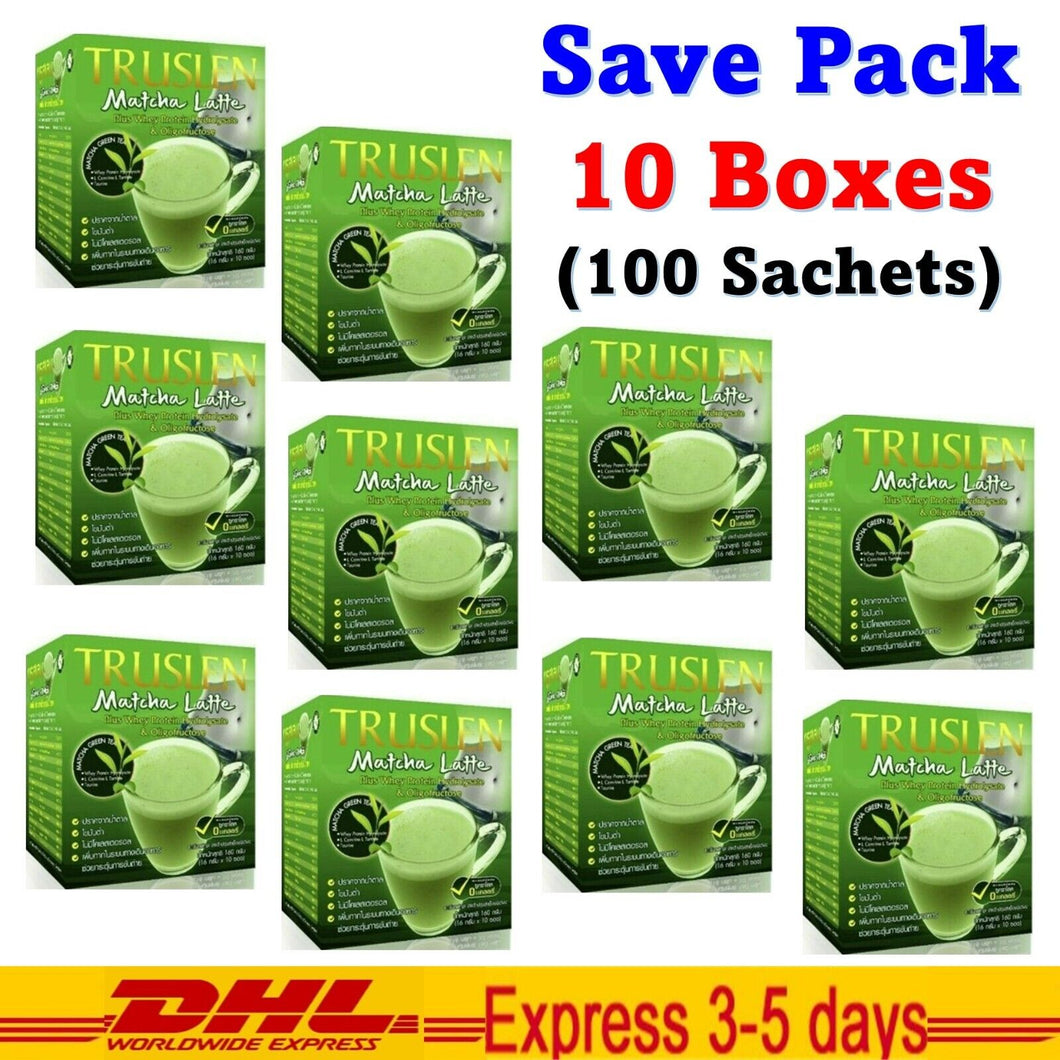 10x Truslen Matcha Latte green Tea Burn Fat Slimming Weight Control Sugar Free