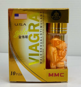 USA. Viagra Gold MMC 1 jar contains 10 tablets