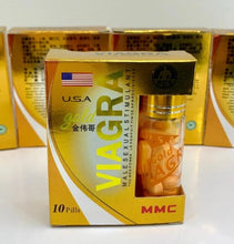 Load image into Gallery viewer, USA. Viagra Gold MMC 1 jar contains 10 tablets