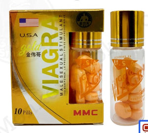 USA. Viagra Gold MMC 1 jar contains 10 tablets