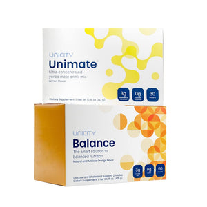 Unicity Unimate Dietary Supplement NATURAL LEMON, 30 Stick Packs -