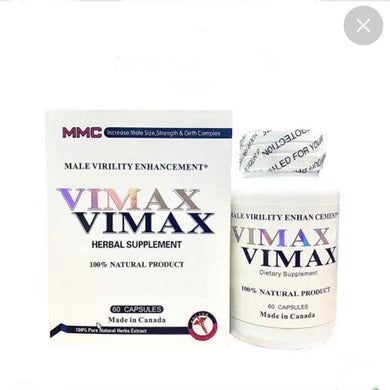 VIMAX l Vimax Dietary Supplements-Herbs-Nourish the Penis 60 Capsules Made in Canada