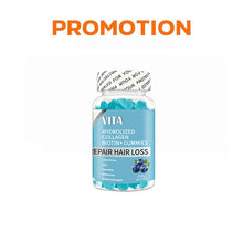 Load image into Gallery viewer, VITA Collagen Biotin + Gummies: Collagen, Biotin, and Multivitamin Gummies 60 Pcs.