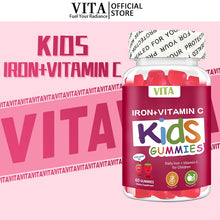 Load image into Gallery viewer, VITA IRON + Vitamin C Gummies: Iron and Vitamin C gummies for children.