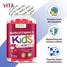 Load image into Gallery viewer, VITA IRON + Vitamin C Gummies: Iron and Vitamin C gummies for children.