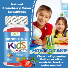 Load image into Gallery viewer, VITA Probiotic Gummies are probiotic gummies and multivitamin supplements