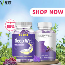 Load image into Gallery viewer, VITA Sleep GABA Sugar Gummies are multivitamin gummies