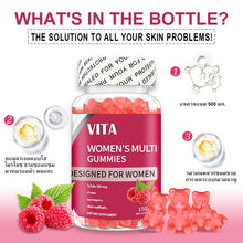 Load image into Gallery viewer, VITA Women's Multi Gummies: Multivitamin gummies with collagen 60 tablets