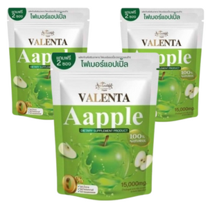 12x Valenta Fiber Apple Detox Drink Powder Dietary Supplement Skin Healthy