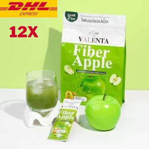 12x Valenta Fiber Apple Detox Drink Powder Dietary Supplement Skin Healthy
