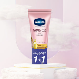 Vaseline Healthy Bright Gluta-Hya Serum Burst Day & Night Lotion Set 300 ml x 2