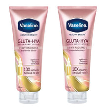 Load image into Gallery viewer, Vaseline Healthy Bright Gluta-Hya Serum Burst Day &amp; Night Lotion Set 300 ml x 2