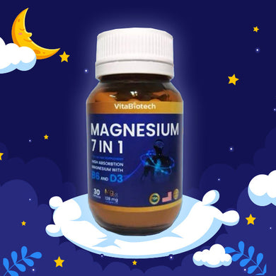 (Vitabiotech Brand) 7 In 1 Magnesium Amino Acid (Provide Magnesiumglycenate) C Supplement