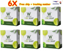 Load image into Gallery viewer, Natural Herbs Lime Soap Anti Aging Smooth Aura Radiant Skin Face 80g