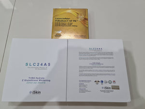 New Iskin SLC24A5 Chromosome Phase IX Glutathione Whitening + ROCHE LAROSCORBINE PALLADIUM E-UF PN COLLAGEN