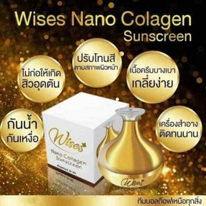 Wholesale Sunscreen Nano Cream Wises Collagen Vitamin Smooth SPF50 PA+++ (24Pcs)