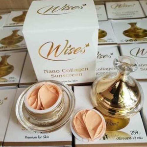 Wholesale Sunscreen Nano Cream Wises Collagen Vitamin Smooth SPF50 PA+++ (24Pcs)