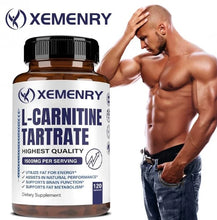 Load image into Gallery viewer, L-Carnitine Tartrate 1500mg - Fat Burner, Weight Loss, Muscle Gain -L-Carnitine