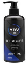 Load image into Gallery viewer, YES&#39; Treasure Gel, a water-based lubricant with a 20x slower drying formula. Clear, unscented gel. 300ml.