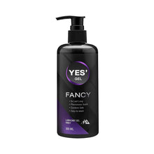 Load image into Gallery viewer, YES&#39; Fancy Gel, a slow-drying, pheromone-scented, water-based lubricant with a 300ml formula.