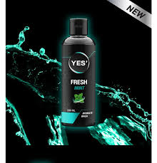 YES' Intimate Wash, Fresh Mint, deodorizing and antibacterial formula, 200ml.