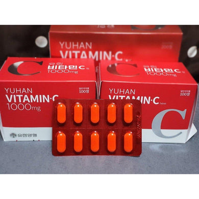 10X Yuhan Immune Prevent Scurvy Reduce Acne Vitamin C Antioxidant 1000Mg