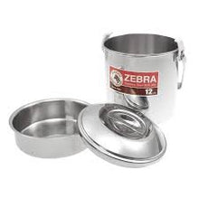 Load image into Gallery viewer, Zebra Stainless Steel Billy Can Loop Handle Pot 14cm Used Over Stove or Fire