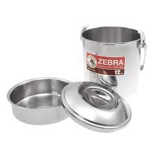 Zebra Stainless Steel Billy Can Loop Handle Pot 14cm Used Over Stove or Fire