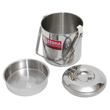 Load image into Gallery viewer, Zebra Stainless Steel Billy Can Loop Handle Pot 14cm Used Over Stove or Fire