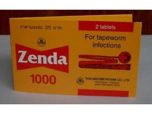 Zenda 1000 for Tapeworm Infections 50 tablets 1 Box