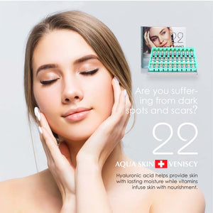 AquaSkin Veniscy 22 Brighter and Younger Skin with Suisse Technology 10 Vial New