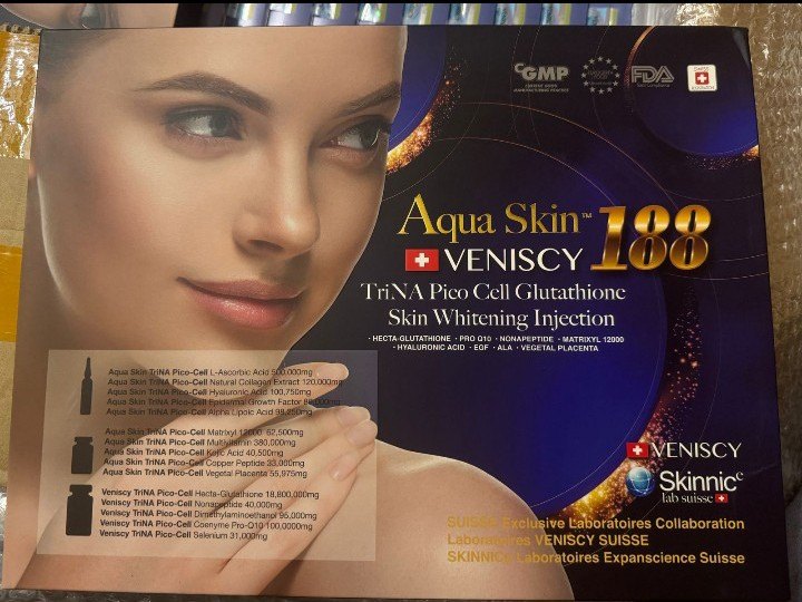 Aqua Skin Veniscy 188 Glutathione Skin Whitening Injection – Quality item  shop