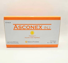 Load image into Gallery viewer, Asconex Vitamin C (Ascorbic acid 10g/20ml), 10 vials – high-quality Vitamin C for IV use
