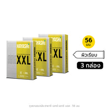 Load image into Gallery viewer, Hayashi XXL, 56mm. Extra large condoms with a smooth surface for easy slip-on use. Hayashi XXL condoms.