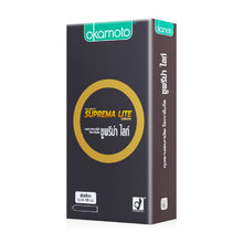 Load image into Gallery viewer, Okamoto Suprema Lite condoms, smooth surface, extra thin, 49 mm, 1 box (10 pieces)