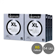 Load image into Gallery viewer, Okamoto XL Condoms, Okamoto Condoms, 54 mm, Smooth Surface (10/Box)