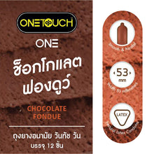 Load image into Gallery viewer, Onetouch One Chocolate Fondue Condoms, 53 mm, 12 pieces per can