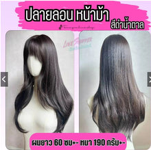 Load image into Gallery viewer, Clip-in hairpiece, semi-wig style. No need for a hair net before attaching.